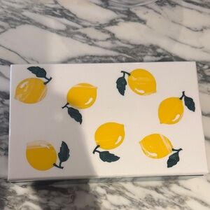 Edie Parker White and Yellow Lemon Box